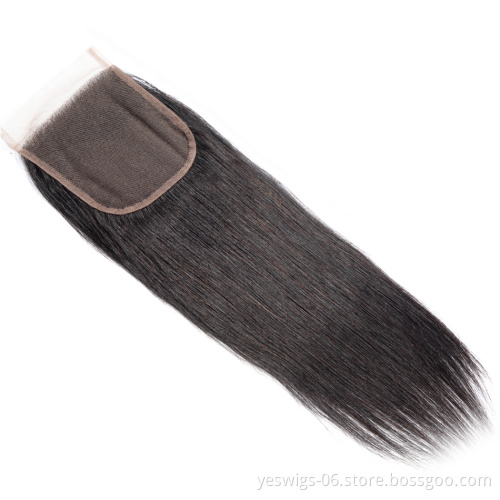 Hair Closure Vendors Wholesale 4x4 5x5 6x6 7x7 13x4 13x6 360 Swiss Frontal Lace Closure Mink Cambodian Virgin Hair With Bundles